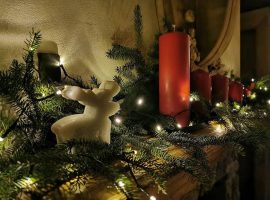 Little christmas decoration in Divjake Log Home