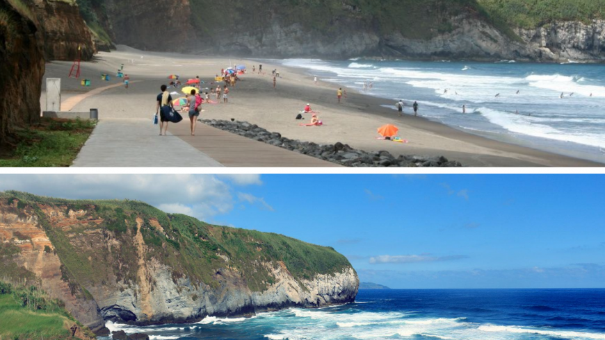 Praia de Santa Barbara. Beach Azores. Photo by pinterest.com, visitiportugal.com