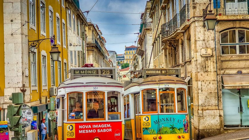 Tram 28 in Lisbon. Photo by pixabay.com