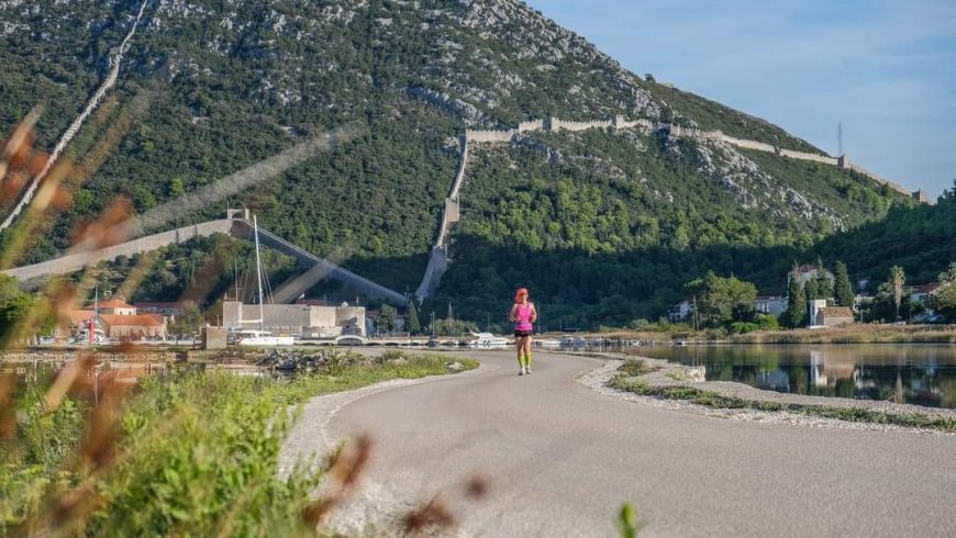 running route along the Ston Walls 5