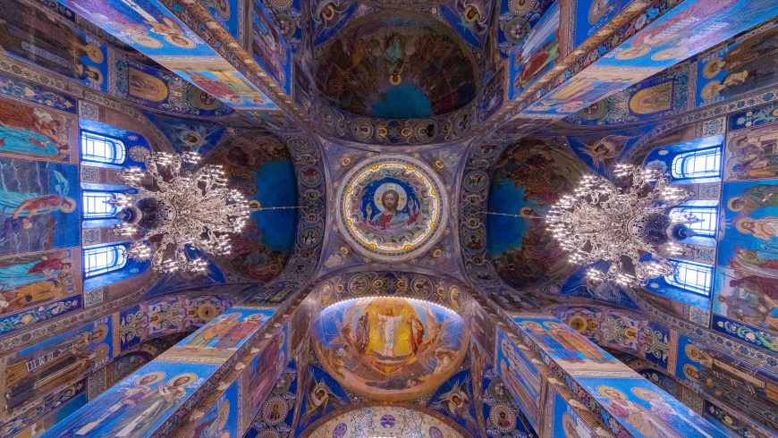 mosaics along the green itineraries in saint petersburg