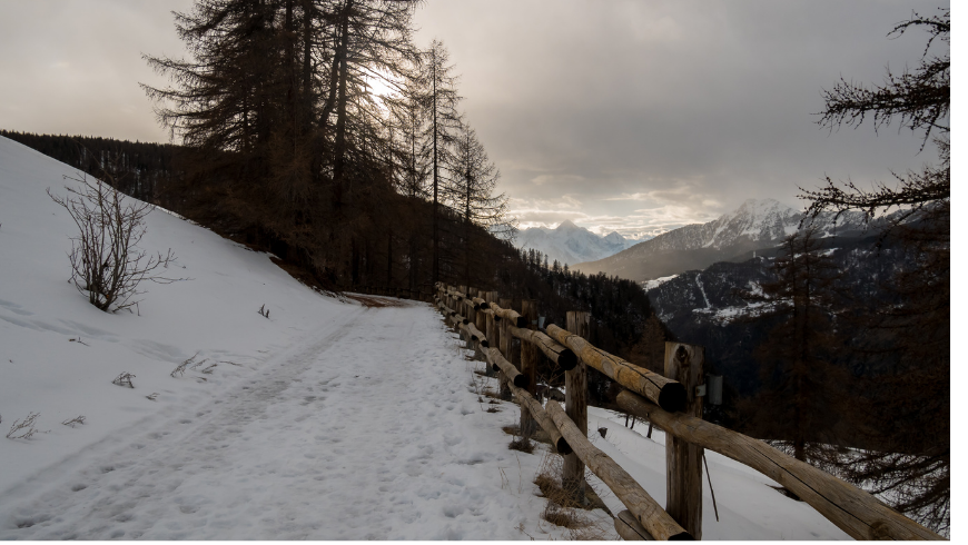 A holiday in the mountain village where cars do not arrive