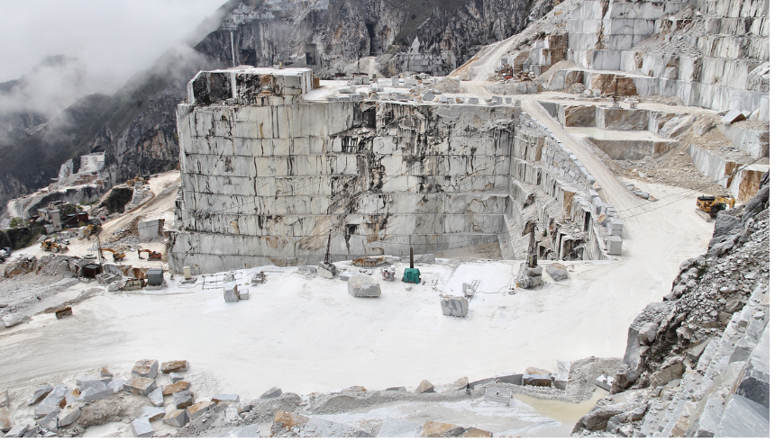 Carrara marble quarries