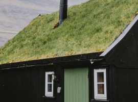Black House with green roof