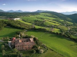 the landscape around Agriturismo Girolomoni