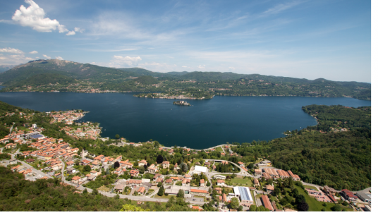 Lake Orta from above