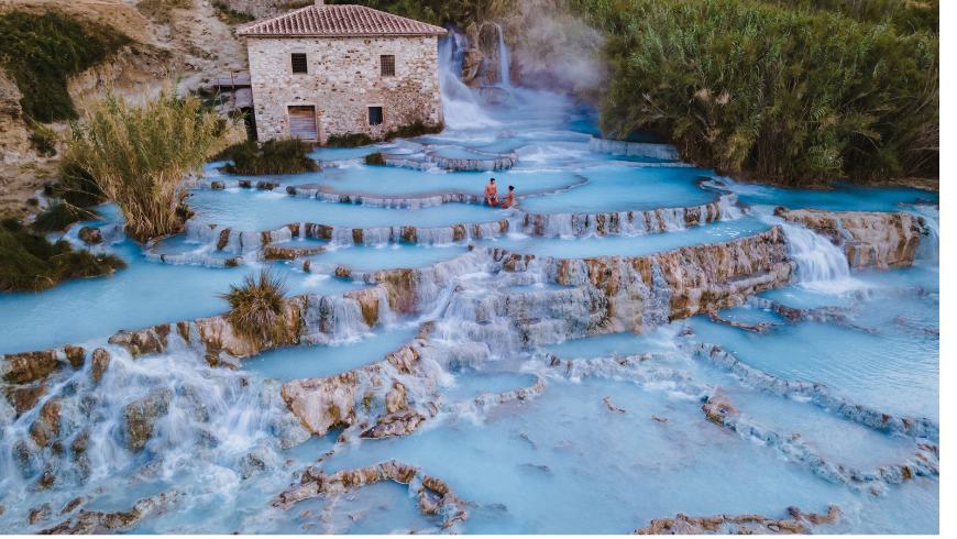 Saturnia hot springs, Tuscany