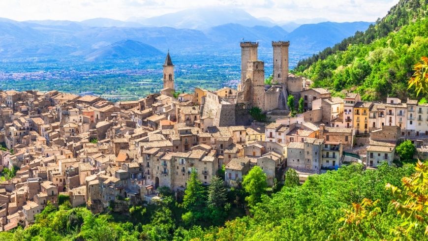 village of Pacentro Abruzzo