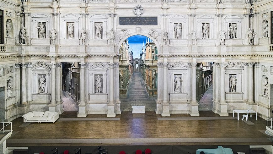 Scene of the Olympic Theatre in Vicenza
