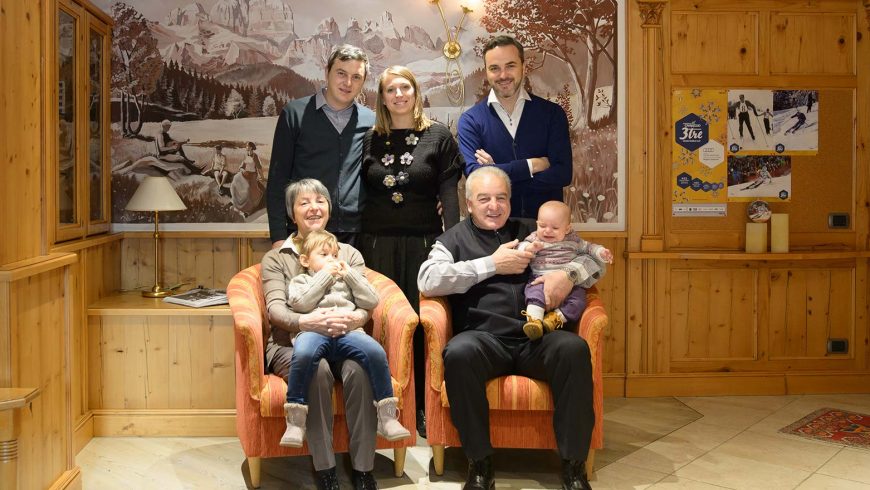 Christian and his family, owners of the Gianna Hotel
