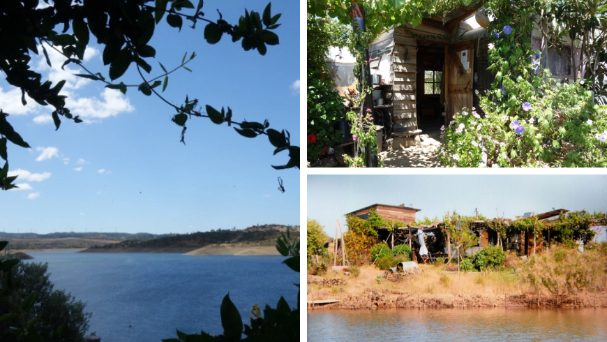 this little paradise with eco-friendly huts is located between Spain and Portugal