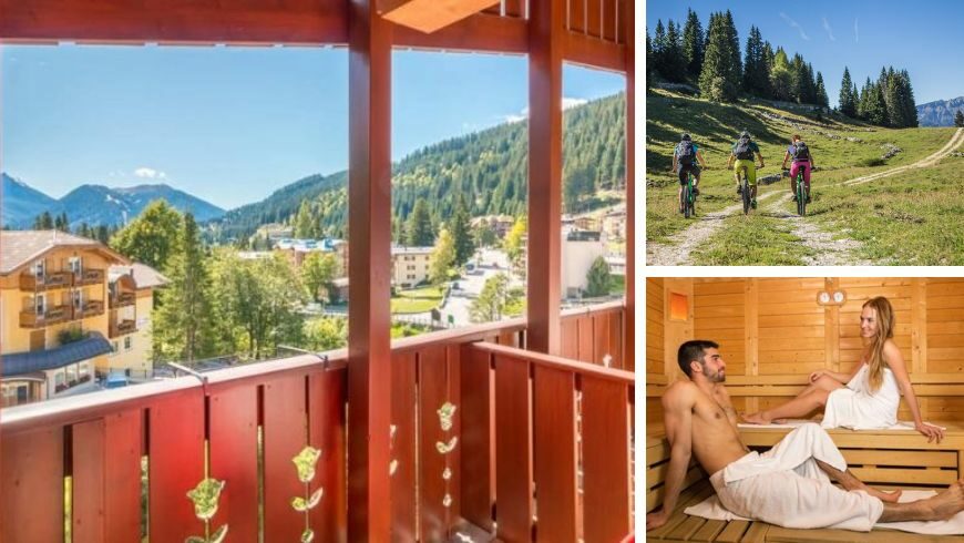 Hotel Bonapace, one of the most beautiful eco-sustainable hotels in Madonna di Campiglio, perfect for those who love cycling