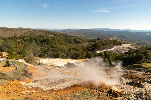 Geyser at the National Park of Colline Metallifere Grossetane