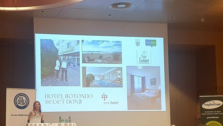 Presentazione sull'Hotel Rotondo, hotel in Dalmazia che promuove la sostenibilità ambientale