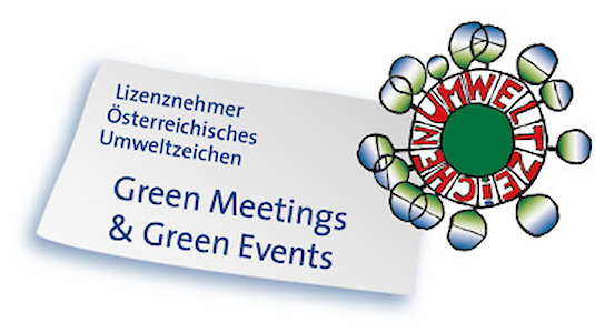 Logo dell'etichetta austriaca per l'organizzazione di eventi green