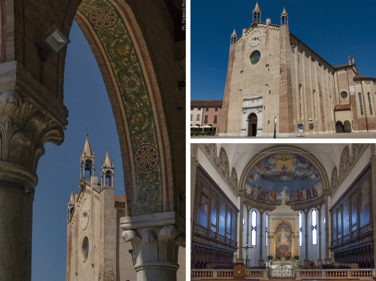 Il bellissimo Duomo di Montagnana, esterno, interno e dettaglio.