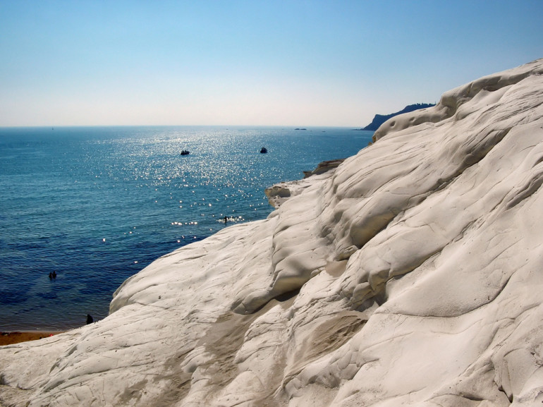 The white beach of La scala dei Turci, near Agrigento, Sicily