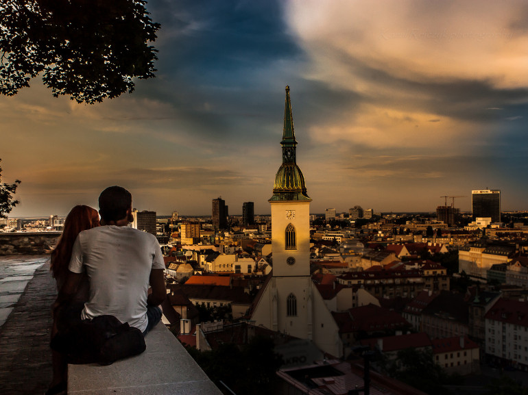 View from Bratislava Castle, Slovakia 
