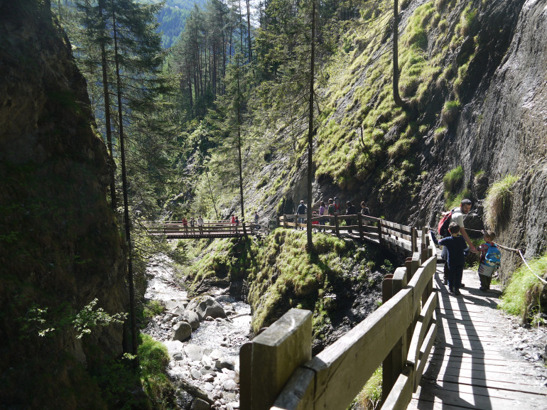 Ahrntal, the Schwarzbach Waterfall