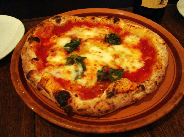 Pizza Margherita is a famous dish in the world