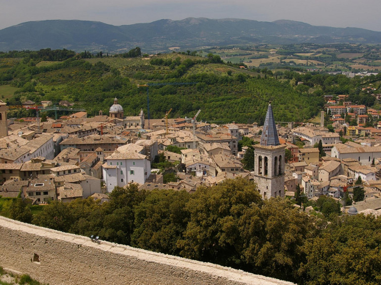 View of Spoleto from the Rocca