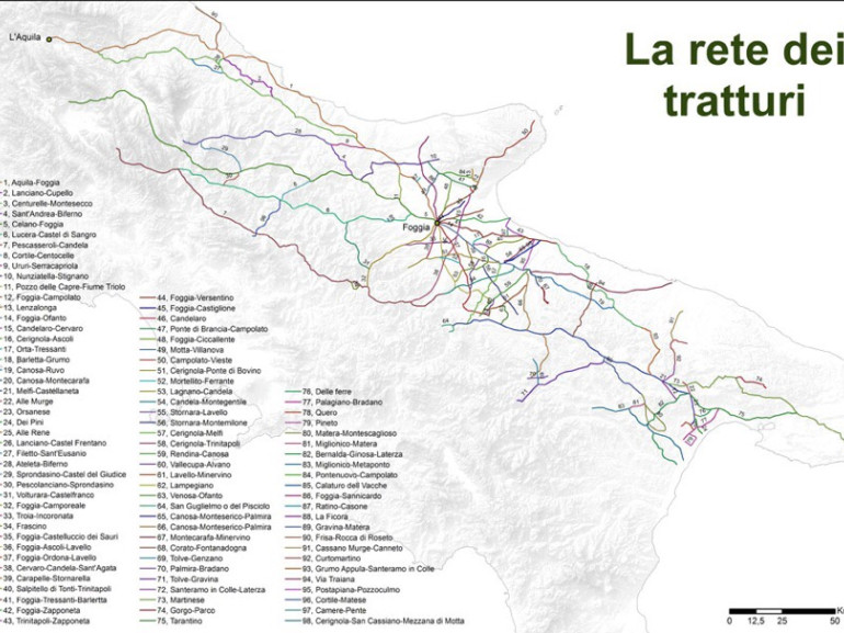 Tratturi map - photo via leviedeitratturi.com
