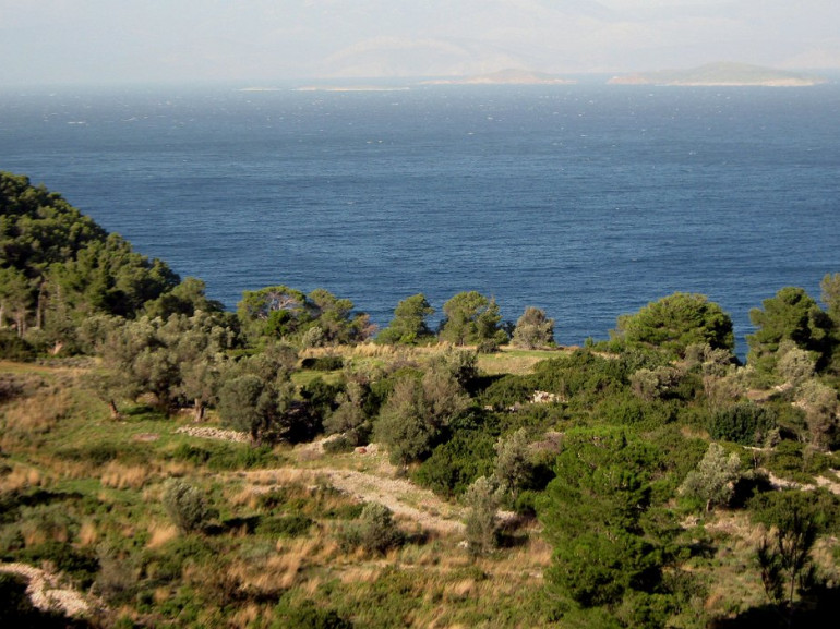 Landscapes of Greece near the farm Lakazeza