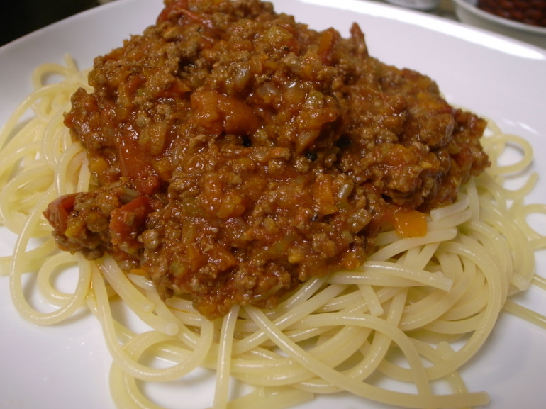 Spaghetti with Ragu alla Bolognese 