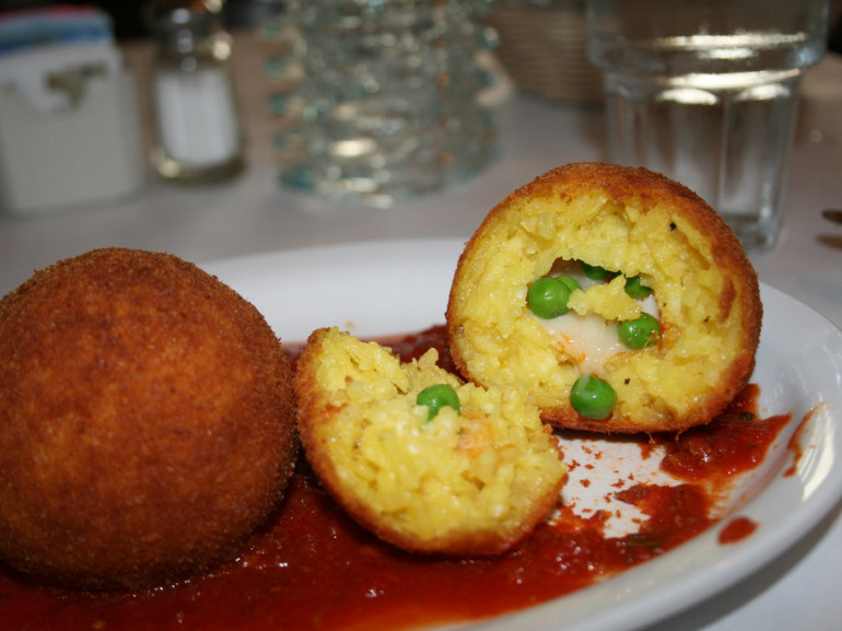 Arancine is a typical dish of Palermo