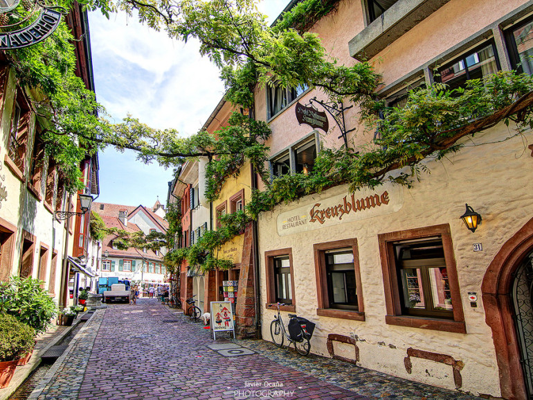 A typical street of Freiburg