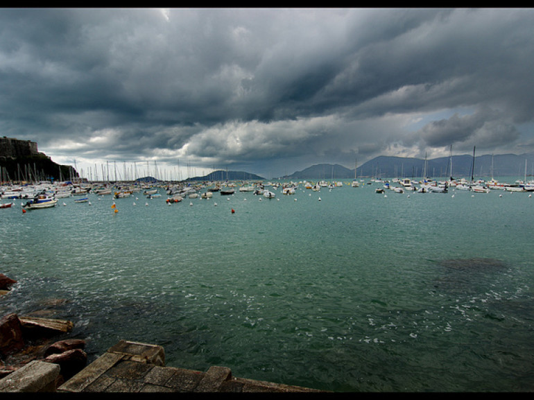 View from the port of Lerici, photo by roger kolly via Flickr