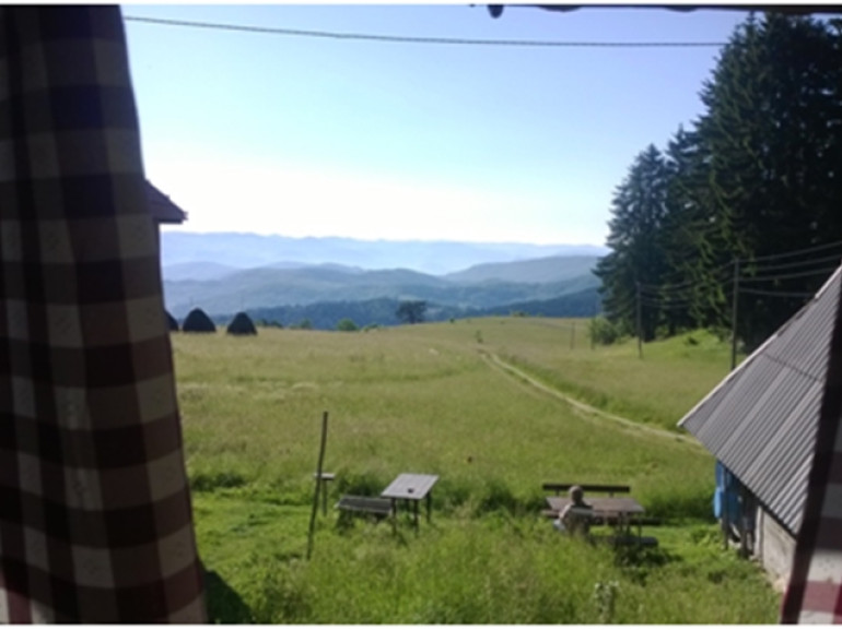 Kamena Gora – view from the window of the rural household 
