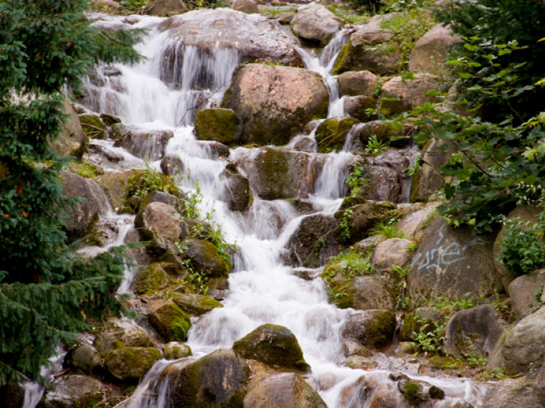 One of the waterfalls of Viktoriapark